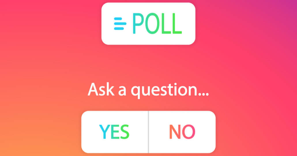 Use stories, polls, quizzes, and other interactive features